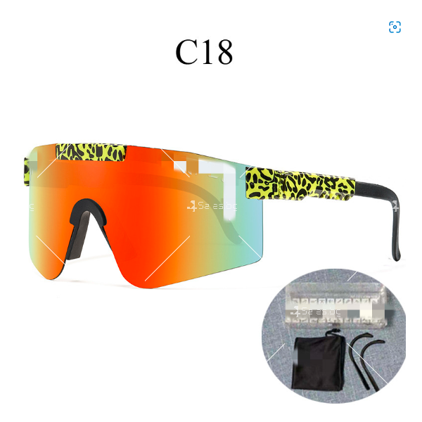 Двойни широки поляризирани спортни слънчеви очила рамка Tr90 и Uv400 защита YJ86 22