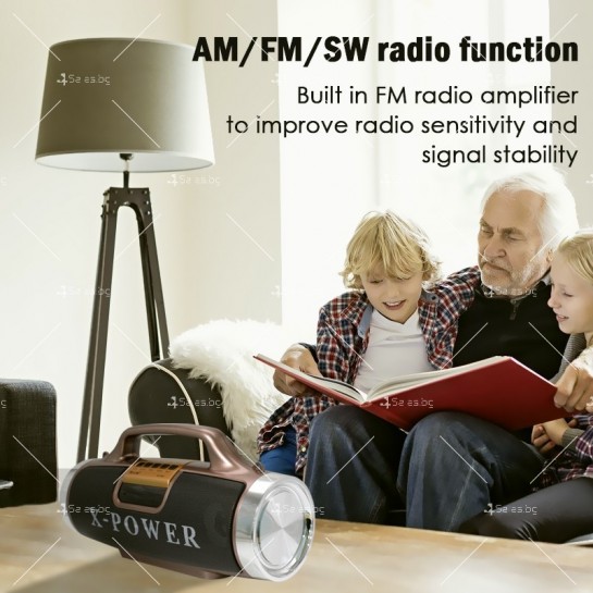 Винтидж преносимо радио с високо качество на звука и много екстри F RADIO17