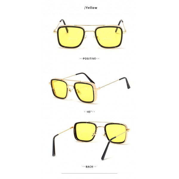 Квадратни слънчеви очила с наносници 4