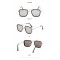 Квадратни слънчеви очила с наносници 5