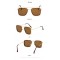 Квадратни слънчеви очила с наносници 8