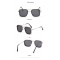 Квадратни слънчеви очила с наносници 10