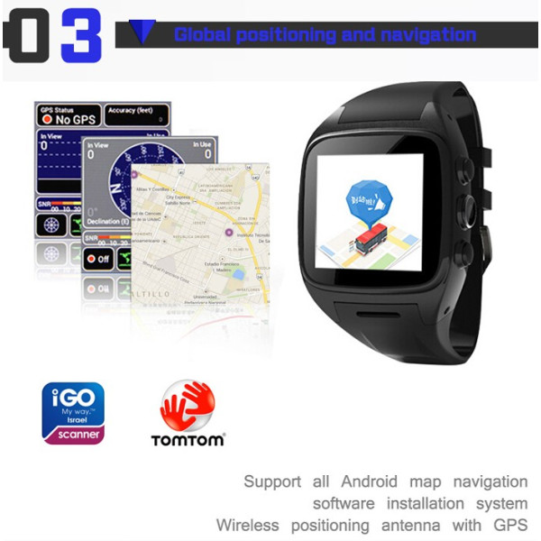 Смарт часовник със сим карта 3G  gps  камера   Smart Watch X01 13