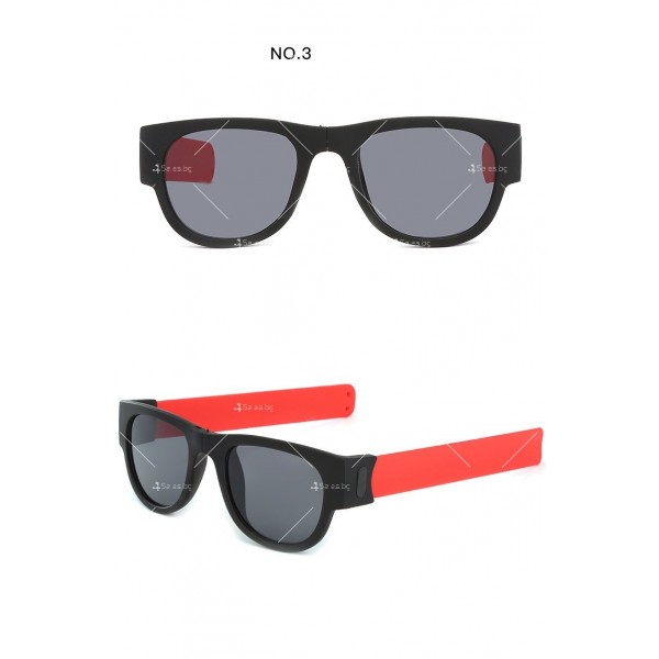 Сгъваеми слънчеви очила с меки гумени дръжки 6