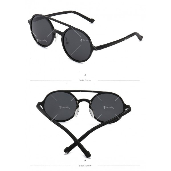 Унисекс слънчеви очила с двойна алуминиева рамка 3