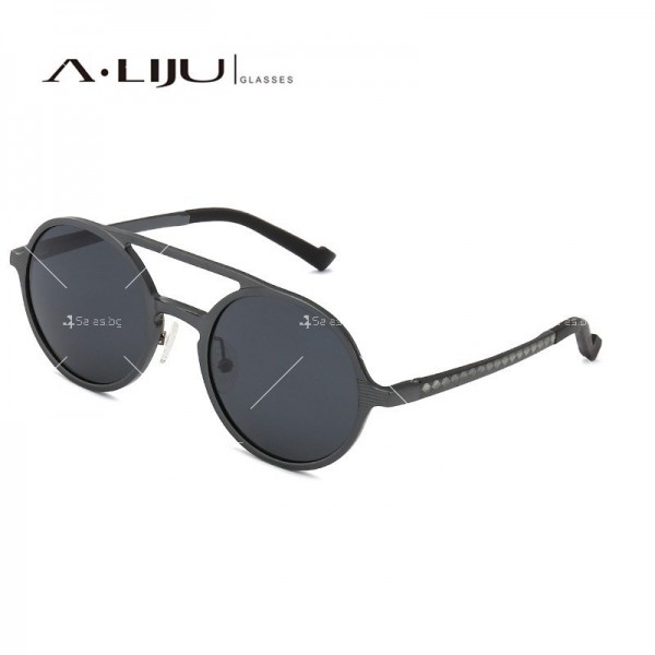 Унисекс слънчеви очила с двойна алуминиева рамка 7