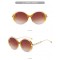 Супер свежи дамски слънчеви очила с ефектна златна рамка 10