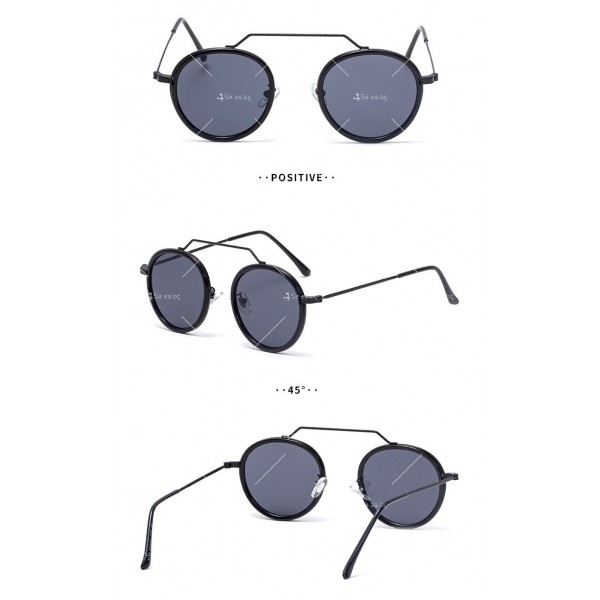 Ретро дамски слънчеви очила с ефектен дизайн на рамките 2