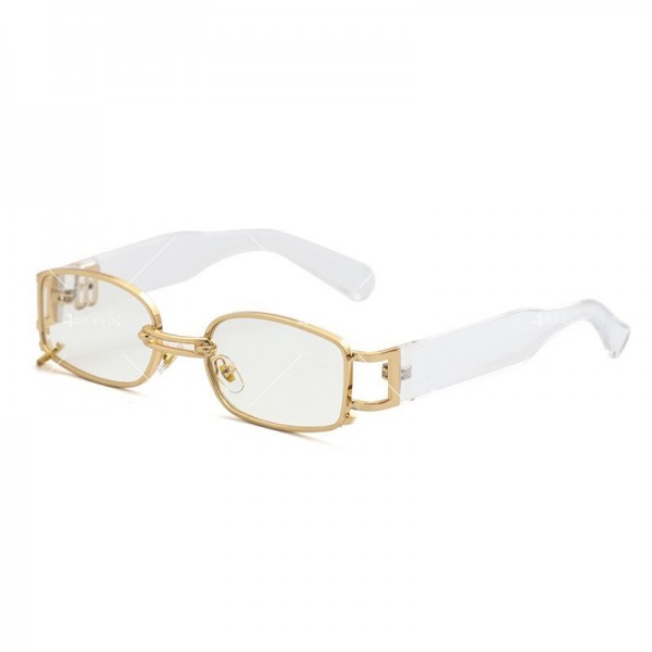 Модни дамски слънчеви очила с овални стъкла и висящи рингове от тях 11