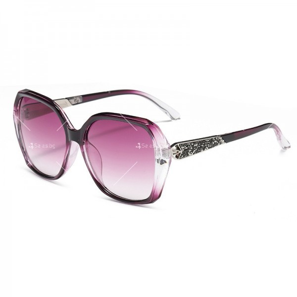 Дамски слънчеви очила с дръжки с метален елемент 16