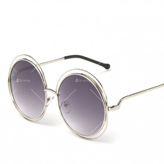 Кръгли слънчеви очила с огледални стъкла