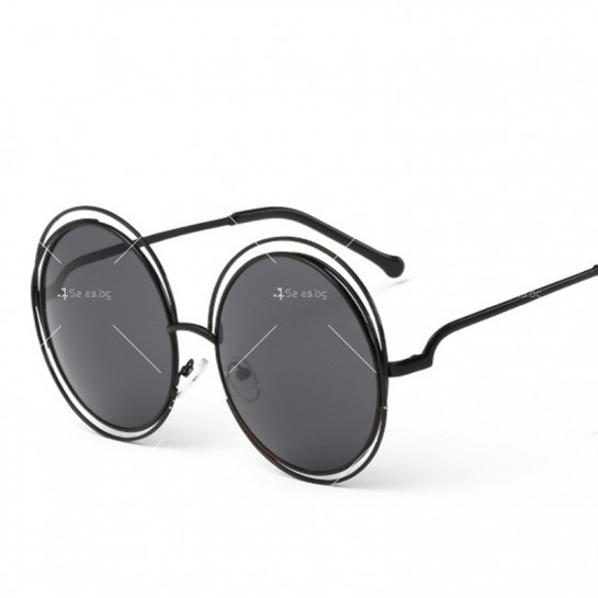 Кръгли слънчеви очила с огледални стъкла