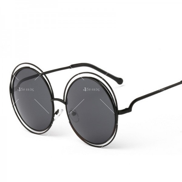 Кръгли слънчеви очила с огледални стъкла 18