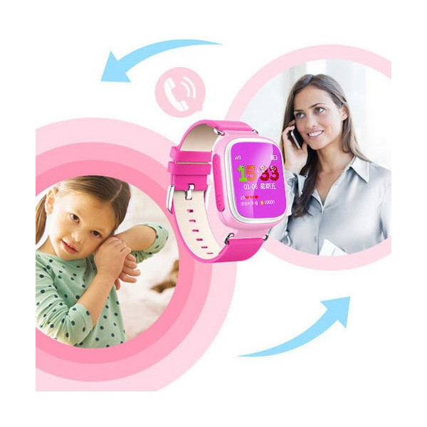 Детски смарт часовник  телефон със Sim карта SOS обаждане и GPS Q80