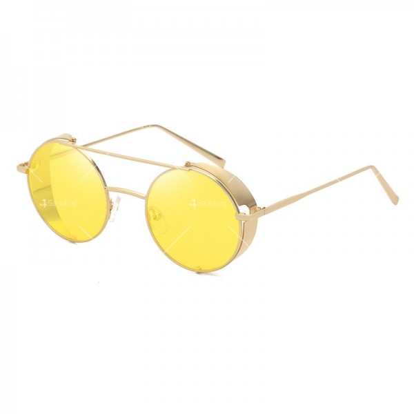 Ретро слънчеви очила с ветроустойчива кръгла рамка 14