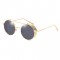 Ретро слънчеви очила с ветроустойчива кръгла рамка 18