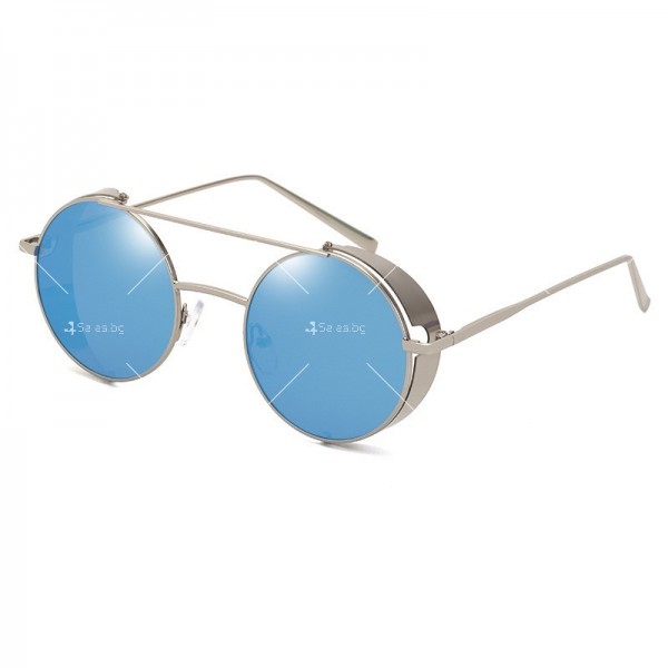 Ретро слънчеви очила с ветроустойчива кръгла рамка 20