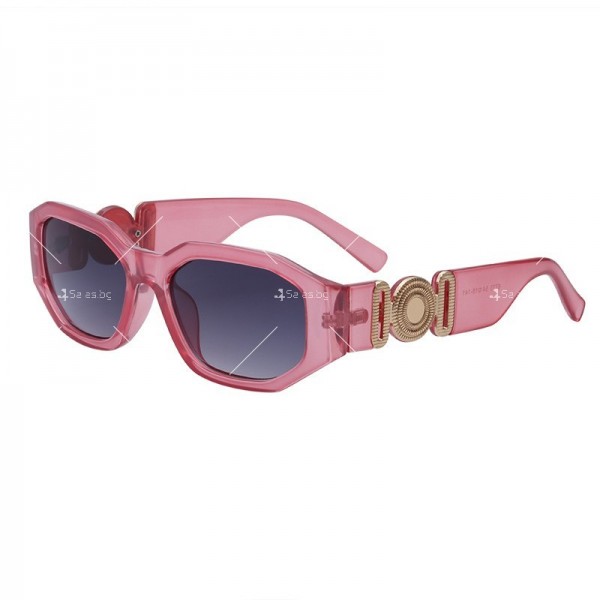 Дамски слънчеви очила в ретро стил и квадратни стъкла 8