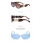 Дамски слънчеви очила в ретро стил и квадратни стъкла 30