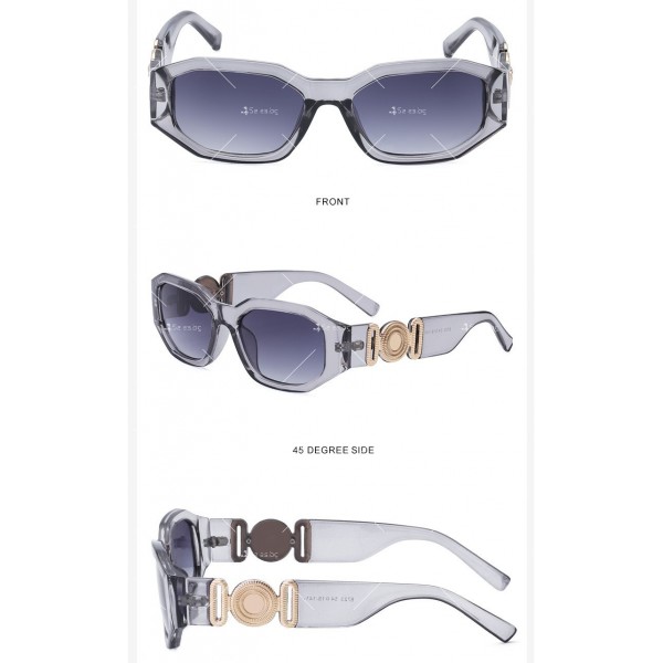 Дамски слънчеви очила в ретро стил и квадратни стъкла 31
