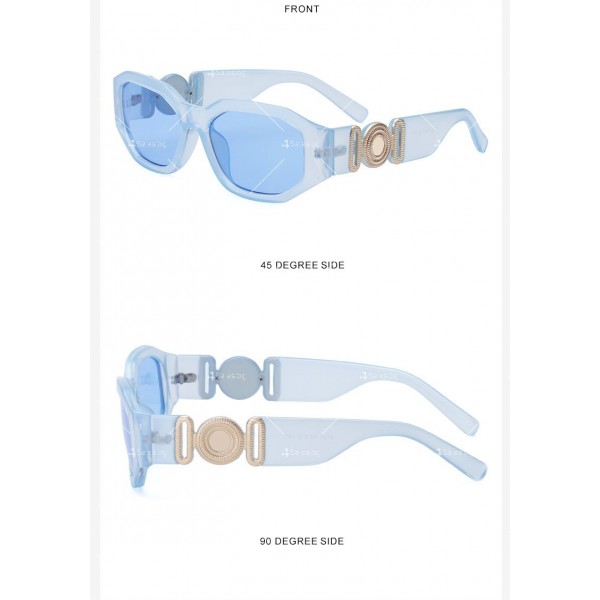 Дамски слънчеви очила в ретро стил и квадратни стъкла 34