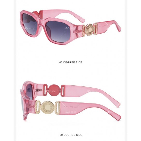 Дамски слънчеви очила в ретро стил и квадратни стъкла