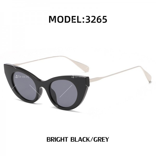 Дамски слънчеви очила със стъкла тип пеперуда 8