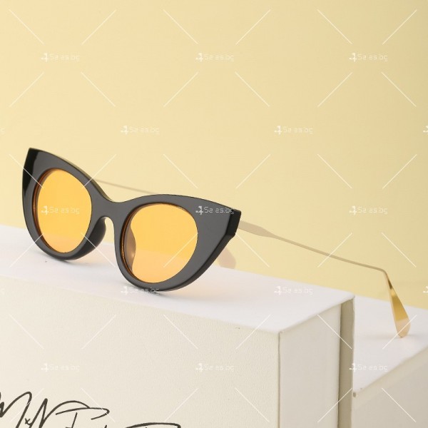 Дамски слънчеви очила със стъкла тип пеперуда 18