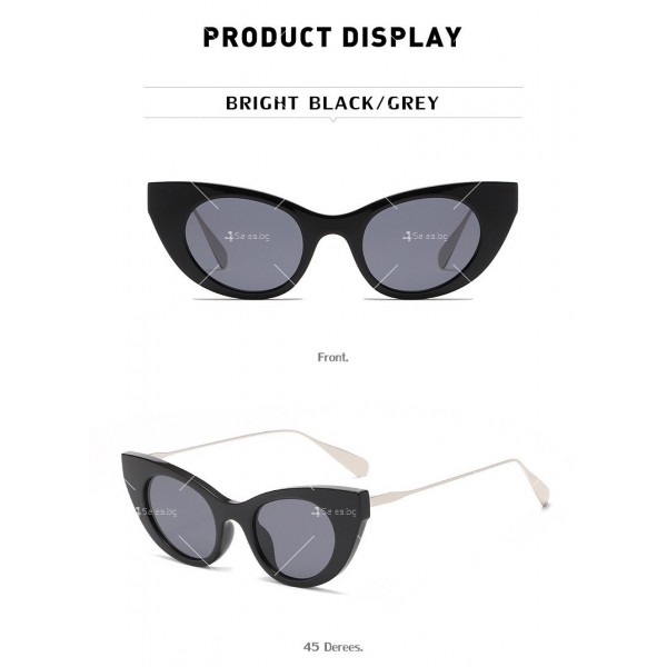 Дамски слънчеви очила със стъкла тип пеперуда 20