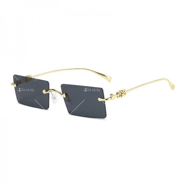 Унисекс квадратни слънчеви очила с тънки рамки 1