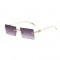 Унисекс квадратни слънчеви очила с тънки рамки 2
