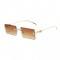 Унисекс квадратни слънчеви очила с тънки рамки 3