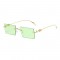Унисекс квадратни слънчеви очила с тънки рамки 4