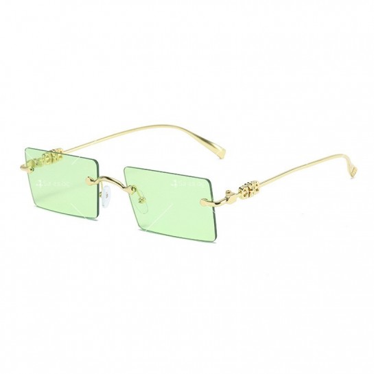 Унисекс квадратни слънчеви очила с тънки рамки