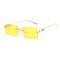 Унисекс квадратни слънчеви очила с тънки рамки 7