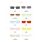 Унисекс квадратни слънчеви очила с тънки рамки 11
