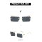Унисекс квадратни слънчеви очила с тънки рамки 18