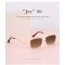 Дамски квадратни слънчеви очила с дебели метални дръжки 8