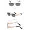 Дамски квадратни слънчеви очила с дебели метални дръжки 10