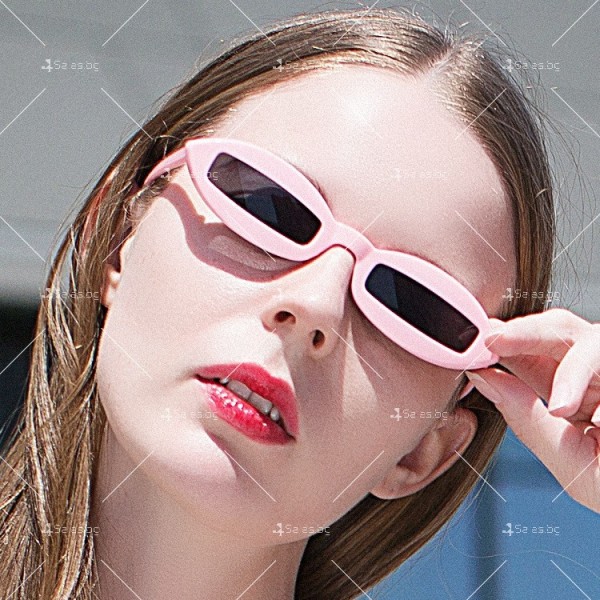 Дамски слънчеви очила тип котешко око с малки правоъгълни стъкла 9