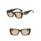 Ретро квадратни дамски слънчеви очила с декорация “B” на дръжките 2