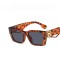 Ретро квадратни дамски слънчеви очила с декорация “B” на дръжките 6