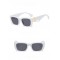 Ретро квадратни дамски слънчеви очила с декорация “B” на дръжките 7