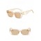 Ретро квадратни дамски слънчеви очила с декорация “B” на дръжките 12