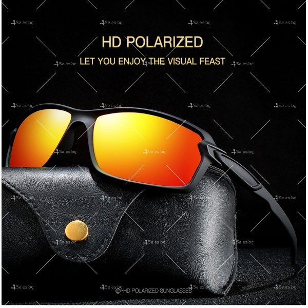 Унисекс поляризирани слънчеви очила с огледални стъкла 17