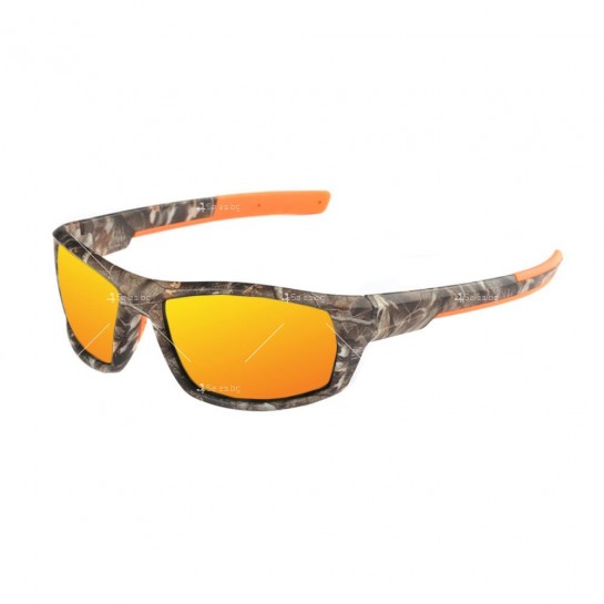 Мъжки спортни слънчеви очила с камуфлажна рамка
