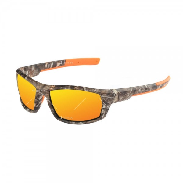 Мъжки спортни слънчеви очила с камуфлажна рамка 8