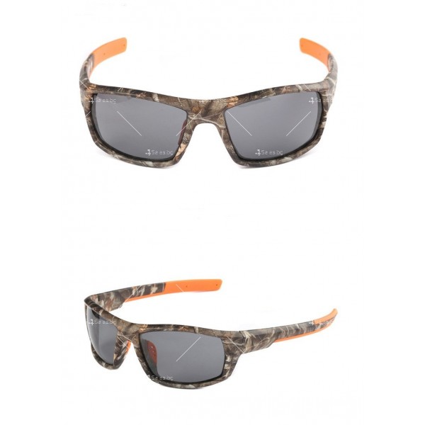 Мъжки спортни слънчеви очила с камуфлажна рамка 10