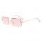 Дамски ефектни слънчеви очила с правоъгълни форми на стъклата 4