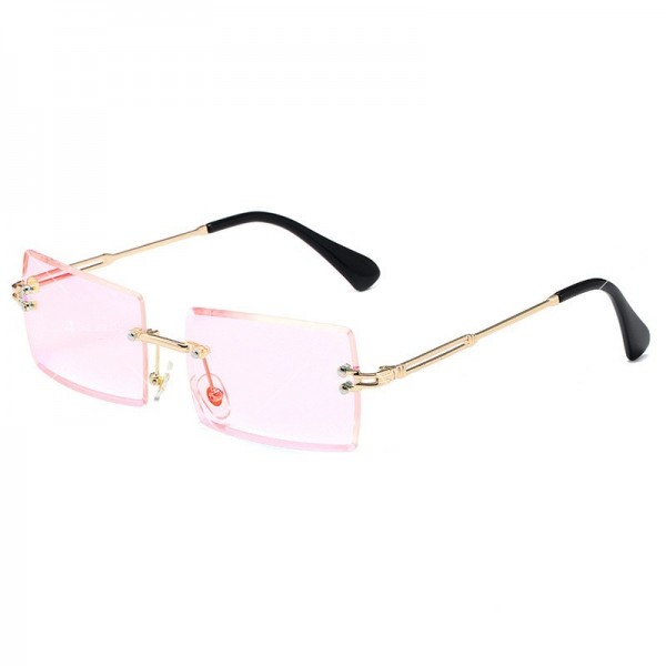 Дамски ефектни слънчеви очила с правоъгълни форми на стъклата 20